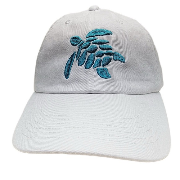 Turtle Curved Bill Unstructured Adjustable Relaxed Hat Cap - Picture 2 of 4